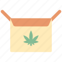 package, box, delivery, shipping, cannabis, marijuana