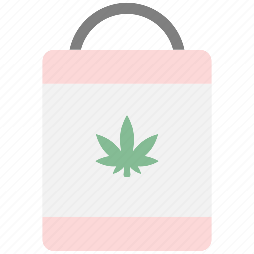 Bag, shopping bag, cannabis, marijuana, weed, cannabidiol icon - Download on Iconfinder