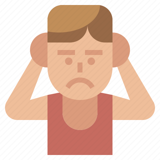 Anxiety, hands, head, nervous, psychology, sad, worried icon - Download on Iconfinder