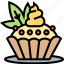 cannabis, cake, cupcake, muffin, dessert 