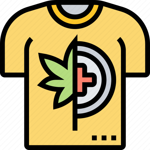 Shirt, marijuana, painted, casual, clothes icon - Download on Iconfinder