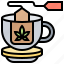 cannabis, drink, herbal, relaxation, tea 