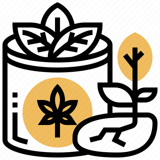 Cannabis, herb, organic, plant, seed icon - Download on Iconfinder