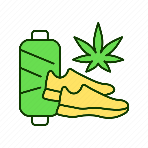 Hemp fiber, eco friendly material, footwear sewing, cannabis industry icon - Download on Iconfinder