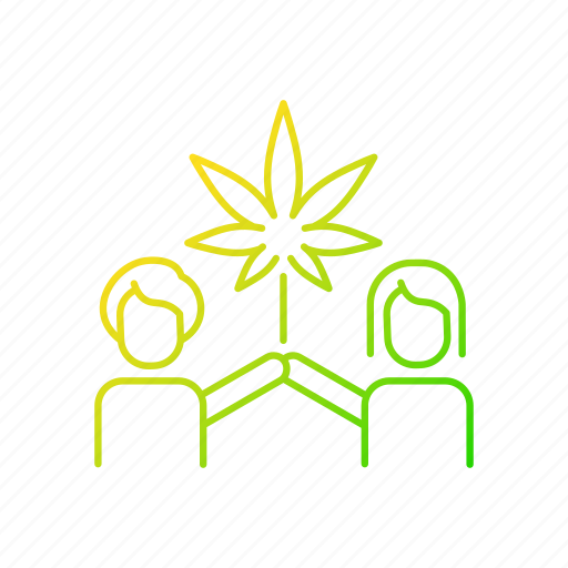 Cannabis culture, recreational marijuana, social movement, legal consumption icon - Download on Iconfinder