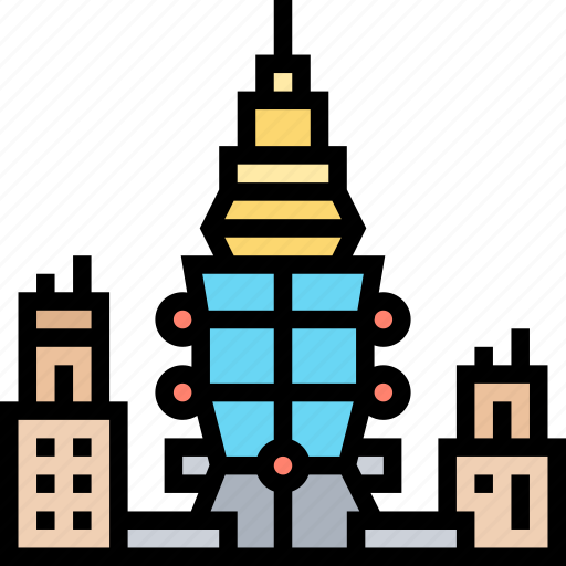 Taipei, taiwan, tower, landmark, downtown icon - Download on Iconfinder
