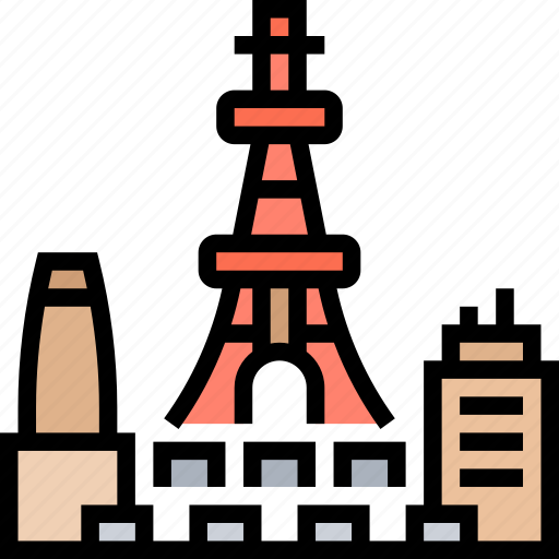 Tokyo, japan, tower, landmark, skyscraper icon - Download on Iconfinder