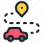 car, vehicle, automobile, transportation, route, direction, map, location 