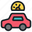 car, vehicle, automobile, transportation, speed, speedometer, reading, dashboard 