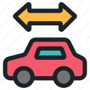 car, vehicle, automobile, transportation, way, arrows, route, enroute