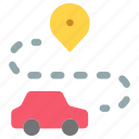 car, vehicle, automobile, transportation, route, direction, map, location