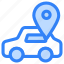 car, vehicle, automobile, transportation, location, map, pin, placeholder 