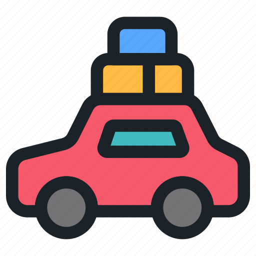 Car, vehicle, automobile, transportation, vacation, trip, luggage icon - Download on Iconfinder