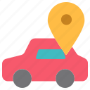 car, vehicle, automobile, transportation, location, map, pin, placeholder