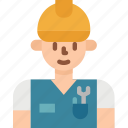 avatar, job, mechanic, occupation, user, worker 