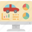 automobile, car, monitor, screen, transport, transportation, vehicle 