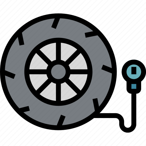 Car, garage, pump, service, tire, wheel icon - Download on Iconfinder