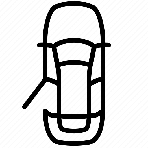 Door, ajar, back, left, open door, rear, car icon - Download on Iconfinder