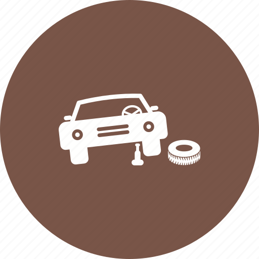 Car, change, jack, mechanic, repair, tyre, wheel icon - Download on Iconfinder