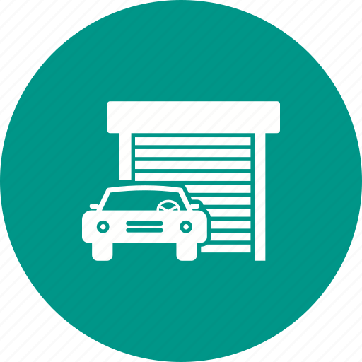 Automatic, car, exterior, garage, gate, parking, roof icon - Download on Iconfinder
