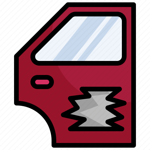 Car, door1, transportation, mirror, part, crash icon - Download on Iconfinder