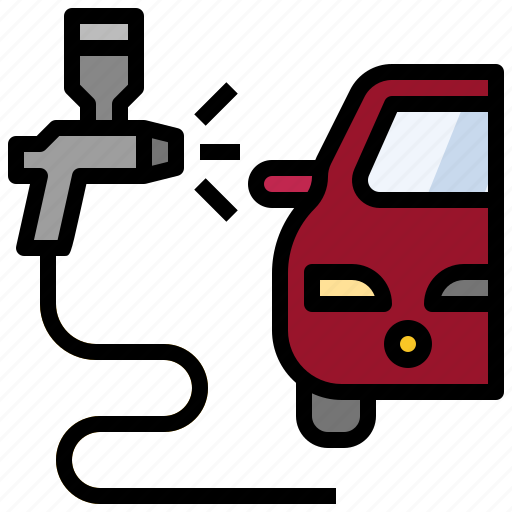 Car, paint2, spray, paint, gun, painting, repair icon - Download on Iconfinder
