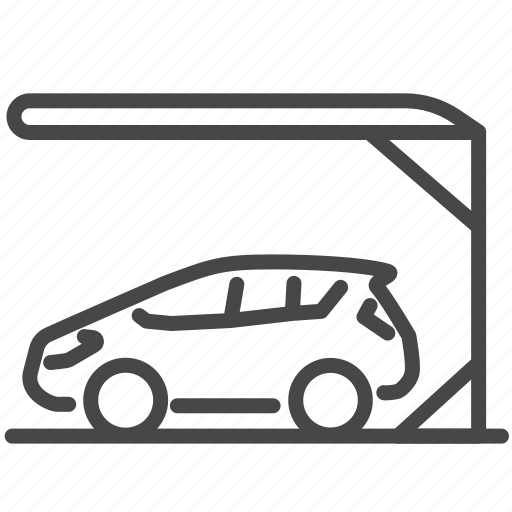 Car, park, parking, parking lot, roof, transport, vehicle icon - Download on Iconfinder