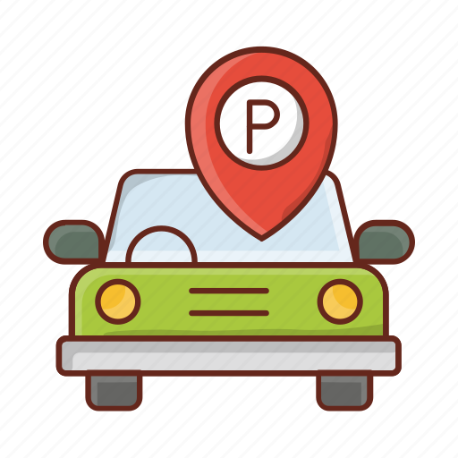 Car, vehicle, parking, automobile, map icon - Download on Iconfinder