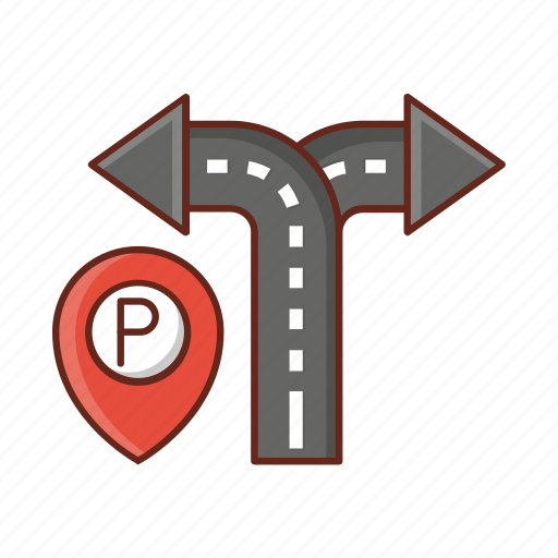 Direction, road, parking, location, map icon - Download on Iconfinder