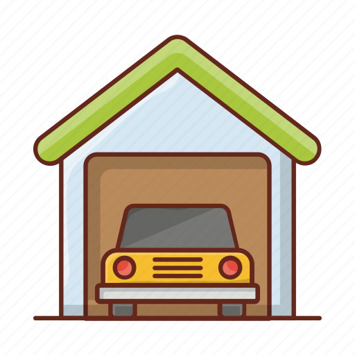 Garage, vehicle, car, parking, house icon - Download on Iconfinder