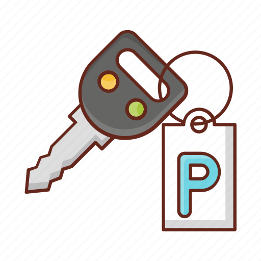 Key, car, vehicle, parking, keychain icon - Download on Iconfinder