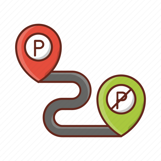 Map, track, parking, location, noparking icon - Download on Iconfinder