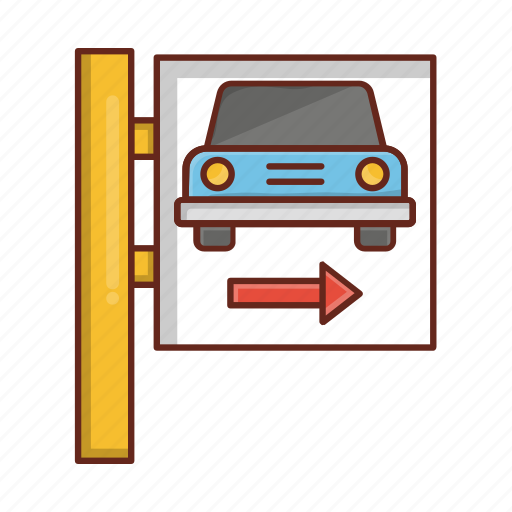 Parking, sign, banner, board, traffic icon - Download on Iconfinder