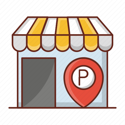 Parking, store, shop, map, location icon - Download on Iconfinder