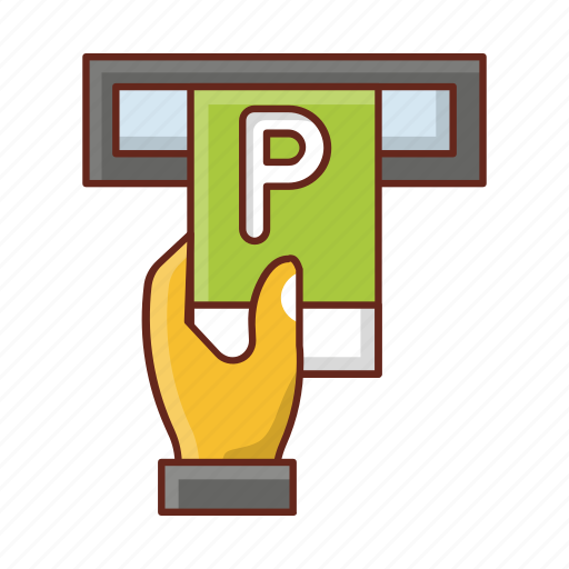 Pay, parking, slip, money, atm icon - Download on Iconfinder