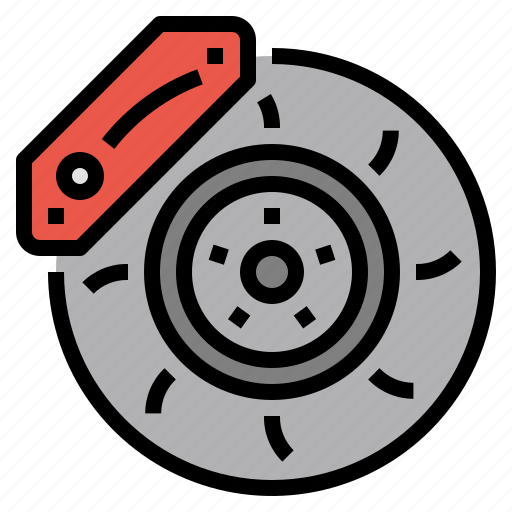 Brake, automobile, car, disc, part icon - Download on Iconfinder