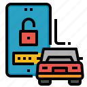 lock, control, car, smartphone, key