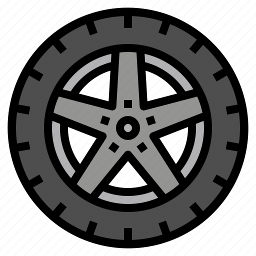 Tire, automobiles, rim, wheel, car, part icon - Download on Iconfinder