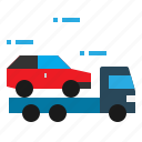 car, delivery, evacuator, transport, truck