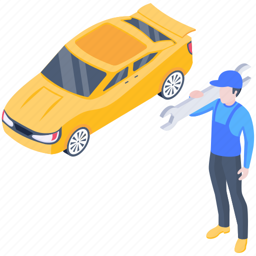 Car repair, car maintenance, car technician, car mechanic, car engineer illustration - Download on Iconfinder