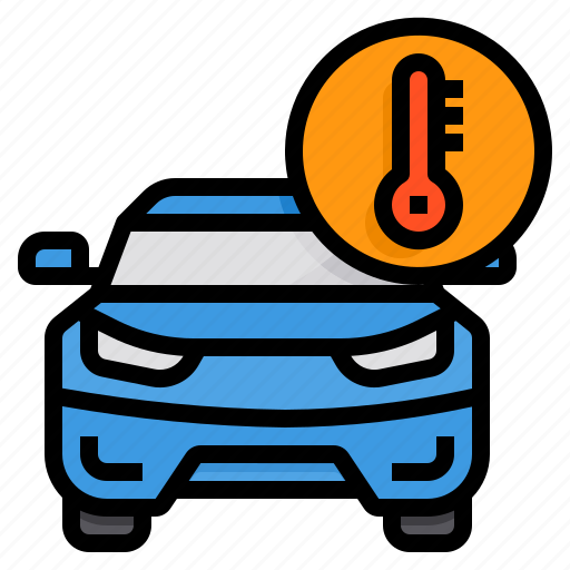 Thermometer, temperature, car, vehicle, automobile icon - Download on Iconfinder