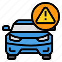 warning, alert, car, vehicle, automobile 