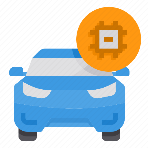 Computer, chip, cpu, car, vehicle, automobile icon - Download on Iconfinder