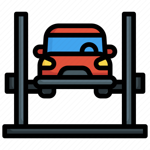 Car, lift, service, garage, mechanic icon - Download on Iconfinder