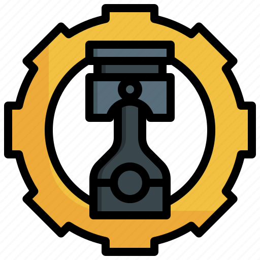 Pistons, construction, tools, transportation, mechanical, engine icon - Download on Iconfinder