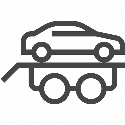 Car, service, tow truck, transportation, car carrier, transporter icon - Download on Iconfinder