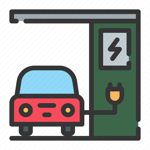 Electric, car, charger, electricity, energy icon - Download on Iconfinder