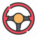 steering, wheel, control, car, vehicle
