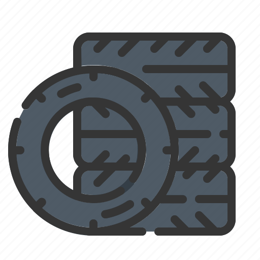 Tire, car, wheel, vehicle, rubber icon - Download on Iconfinder