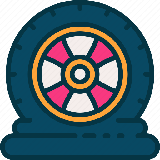 Tyre, wheel, vehicle, tire, gear icon - Download on Iconfinder